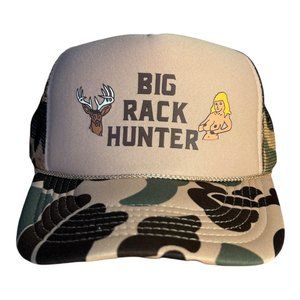 Big Rack Hunter hat funny trucker hat snapback camouflage hunting outdoors camo